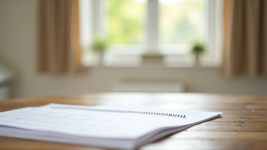 Calendar and routine planning showing consistent exercise schedule integrated into daily life